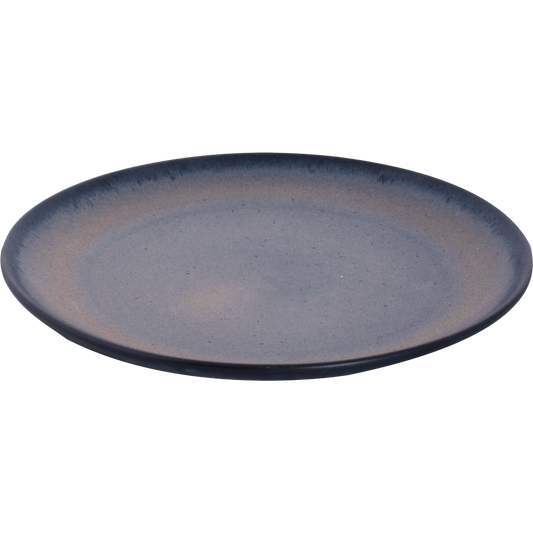 [ Set of 6 ] Plate Palmer Houston 11 inch Black Stoneware-0