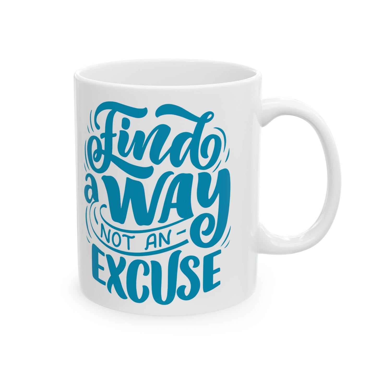 Inspirational Ceramic Mug - Find a Way Not an Excuse, Motivational Coffee Cup, Gift for Students, Home Office Decor, Birthday Gift, [...]