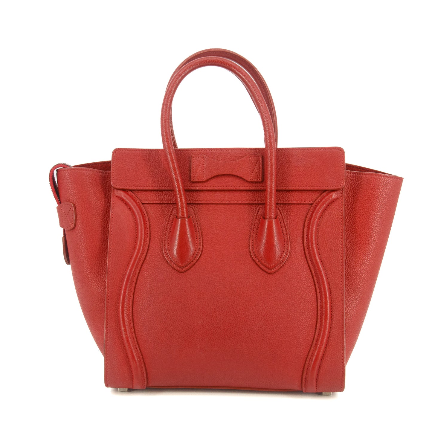 Celine Grained Calfskin Red Phantom Luggage Bag #5377