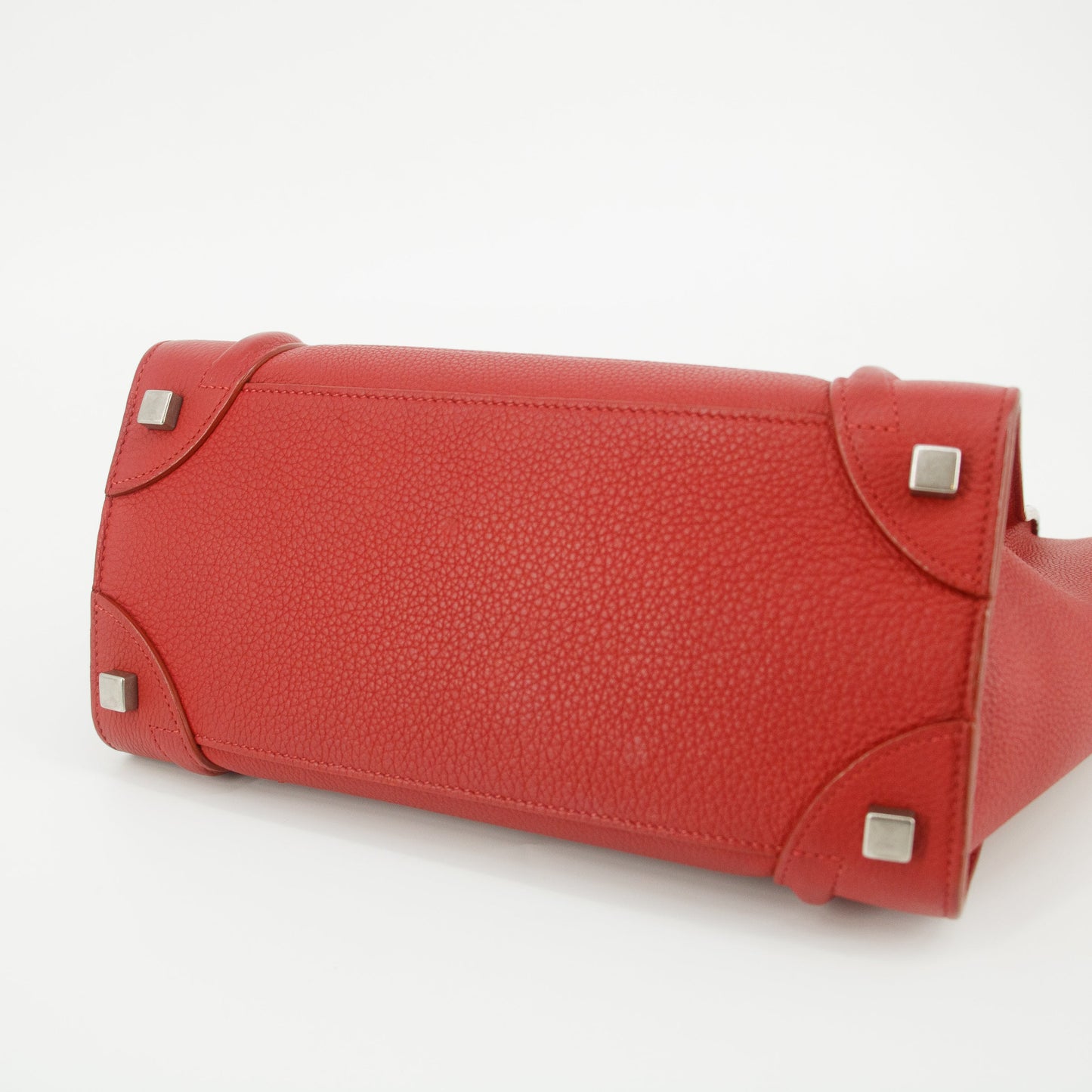 Celine Grained Calfskin Red Phantom Luggage Bag #5377