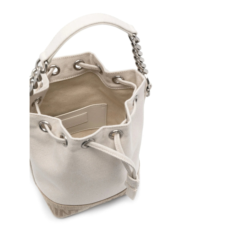 Saint Laurent Neutrals Bucket Bags Women
