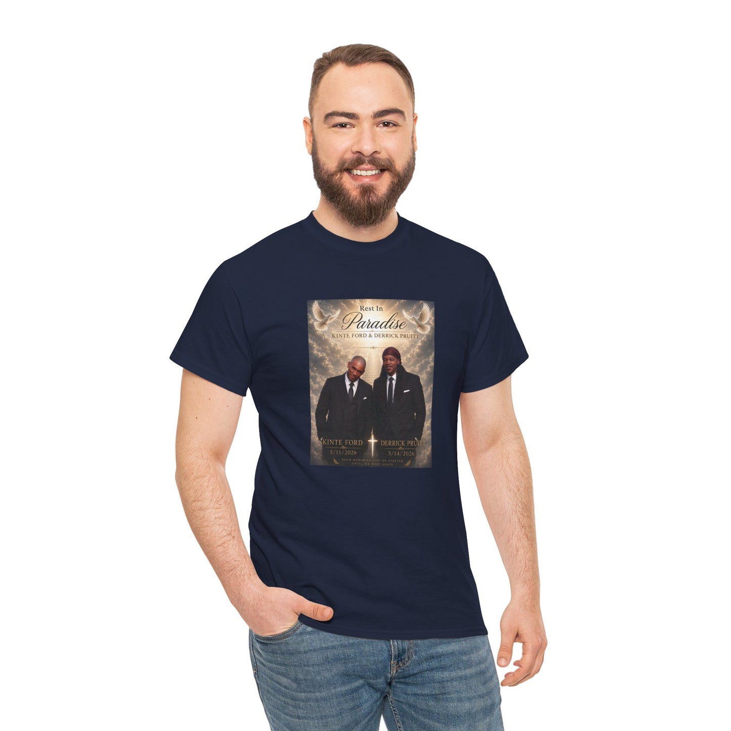 Memorial Tribute Tee — "Rest in Paradise" Funeral Remembrance Shirt