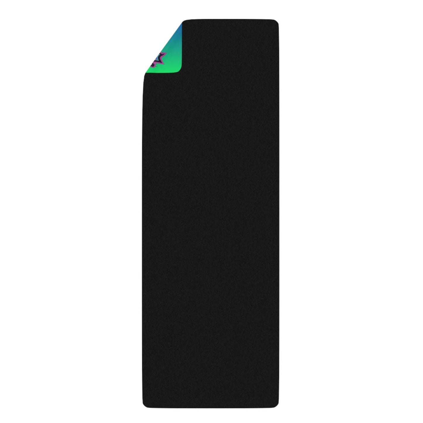 EDM Festie Gear Neon Gradient Rubber Yoga Mat - Vibrant Rave Festival Mat
