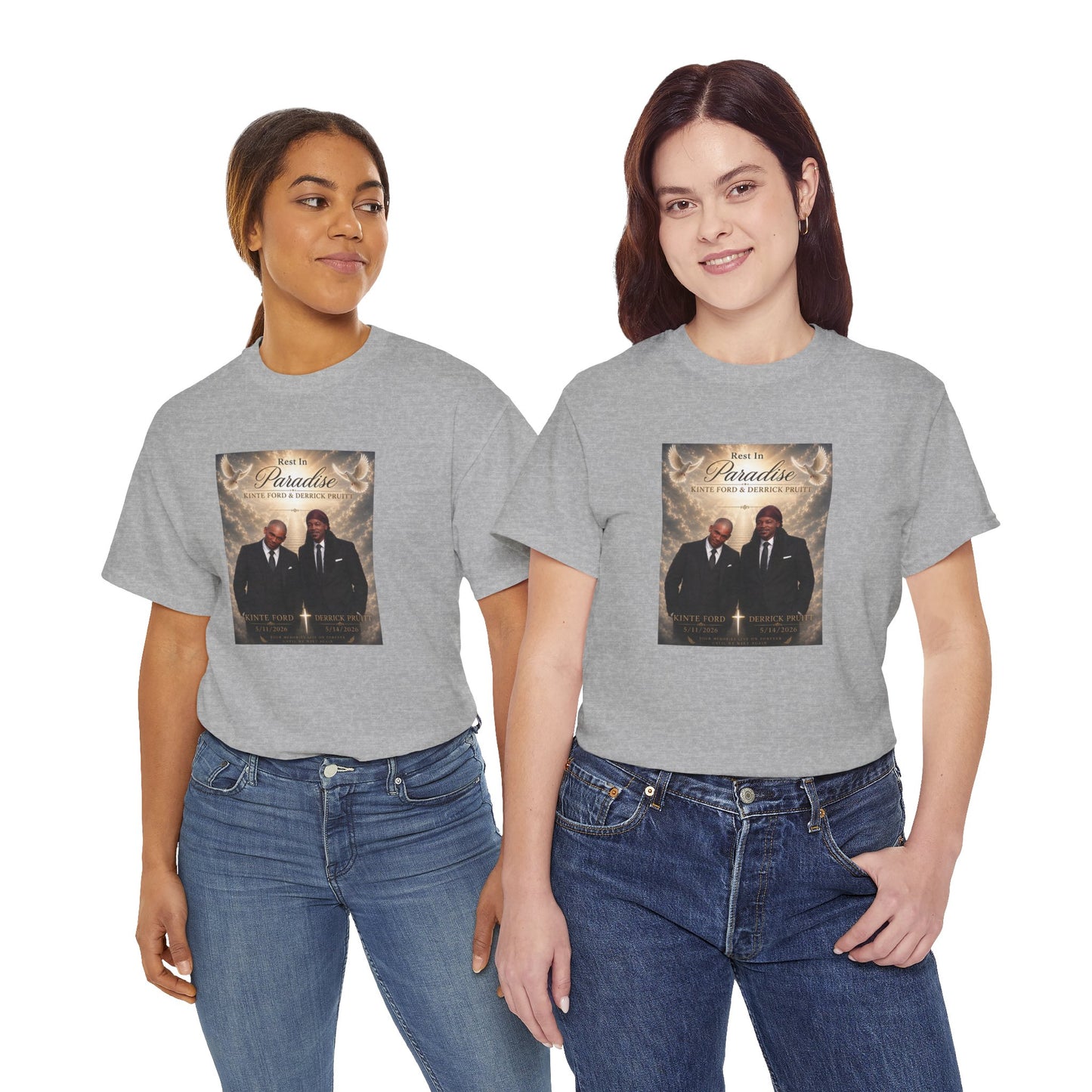 Memorial Tribute Tee — "Rest in Paradise" Funeral Remembrance Shirt