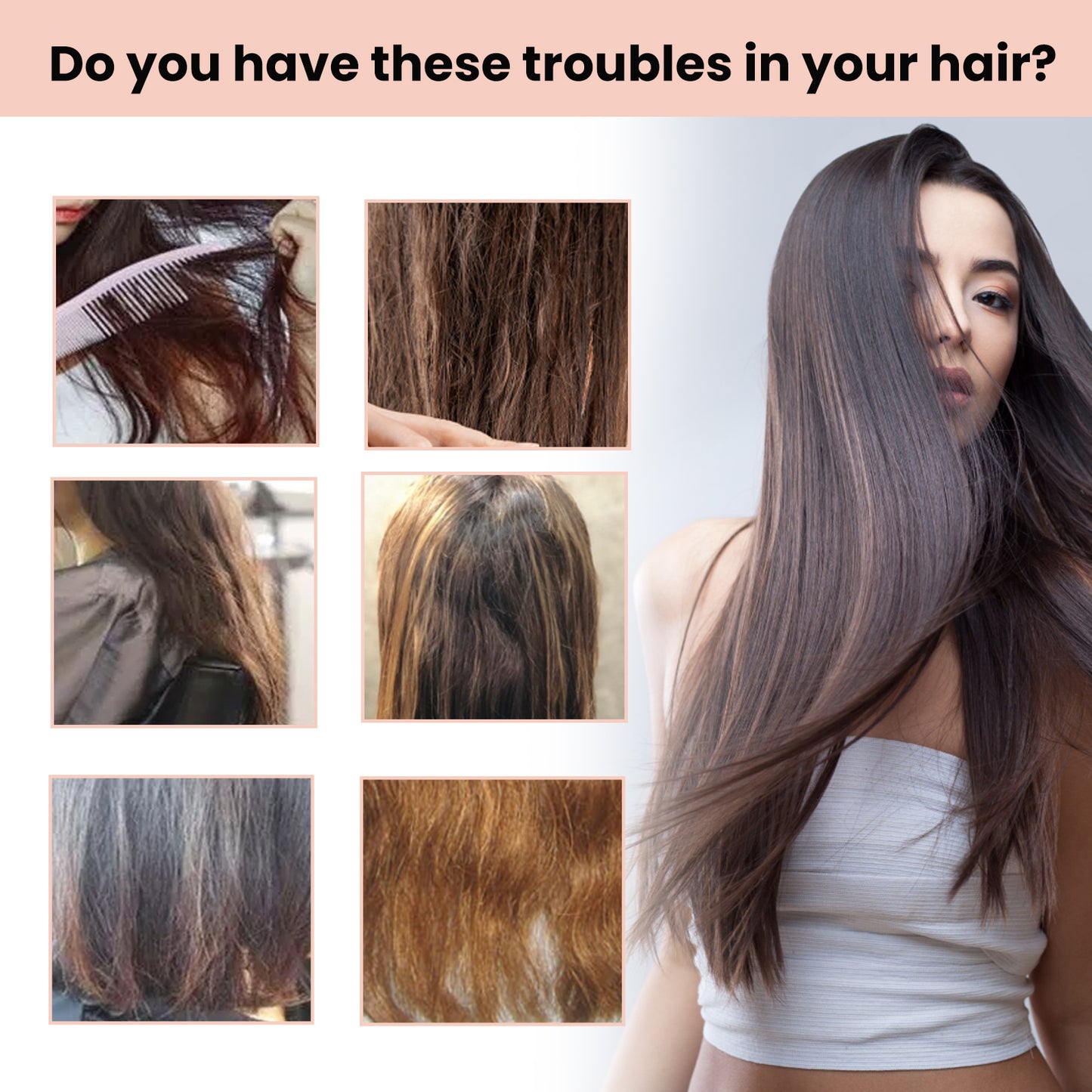 3 Seconds Straight Hair Cream, Light Hair Knot Not Repair Dry, Short-Tempered Bifurcate Embellish Hair Care