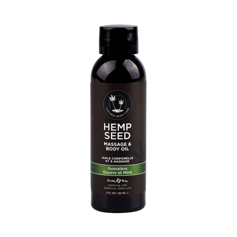 Earthly Body Hemp Seed Massage Oil 3-Piece Gift Set 2 oz.-1