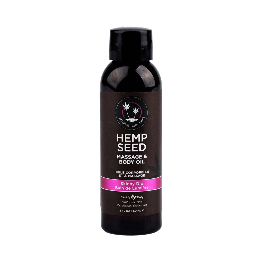 Earthly Body Hemp Seed Massage Oil 3-Piece Gift Set 2 oz.-3