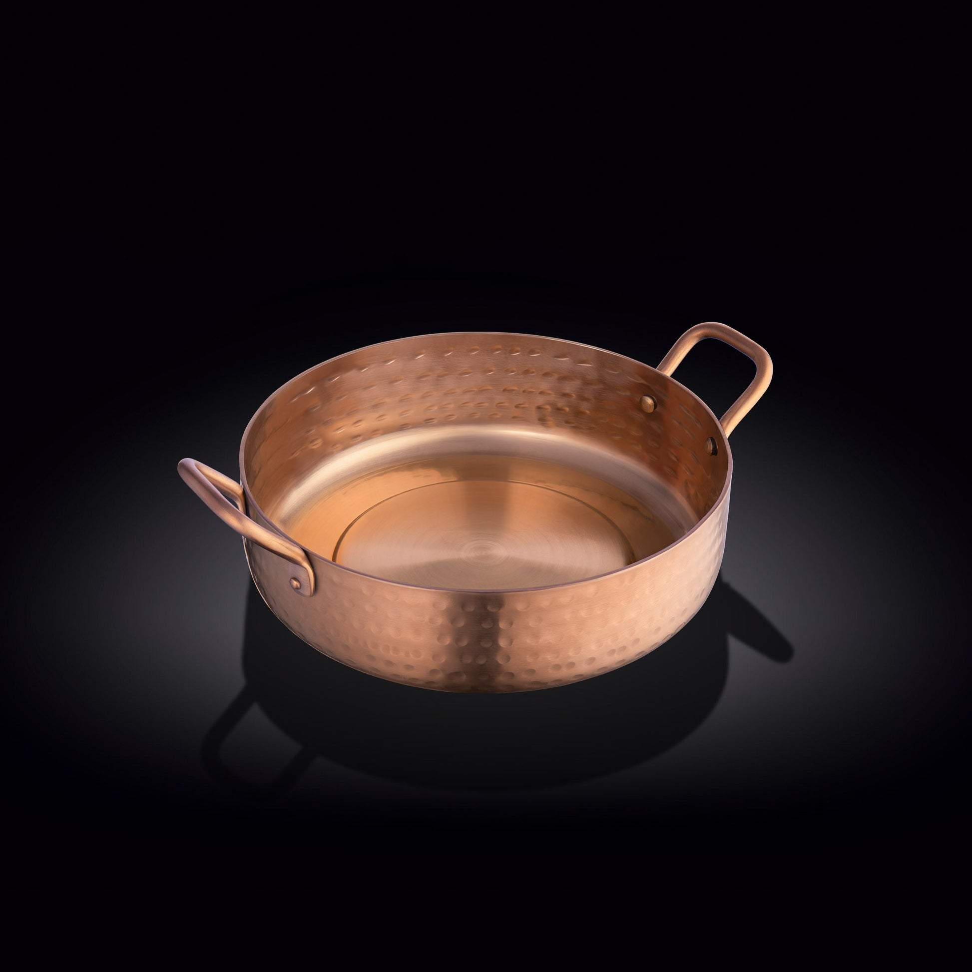 ROUND FRY PAN WITH 2 SIDE HANDLES 6.25" X 1.75" | 16 X 4.2 CM-0