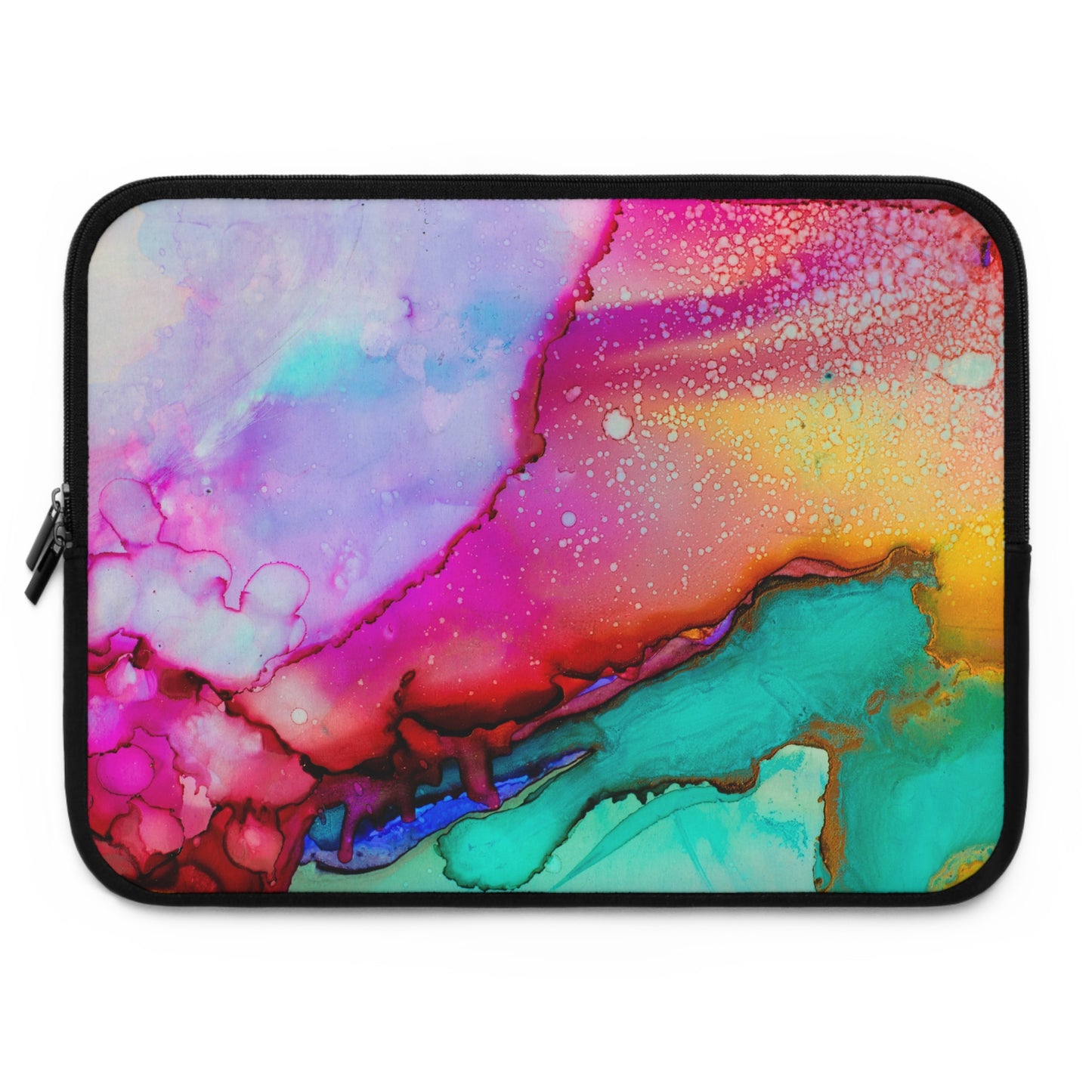 Colorful Abstract Laptop Sleeve, Artistic Tech Case, Creative Computer Bag, Vibrant Gift for Students, Unique Laptop Protector