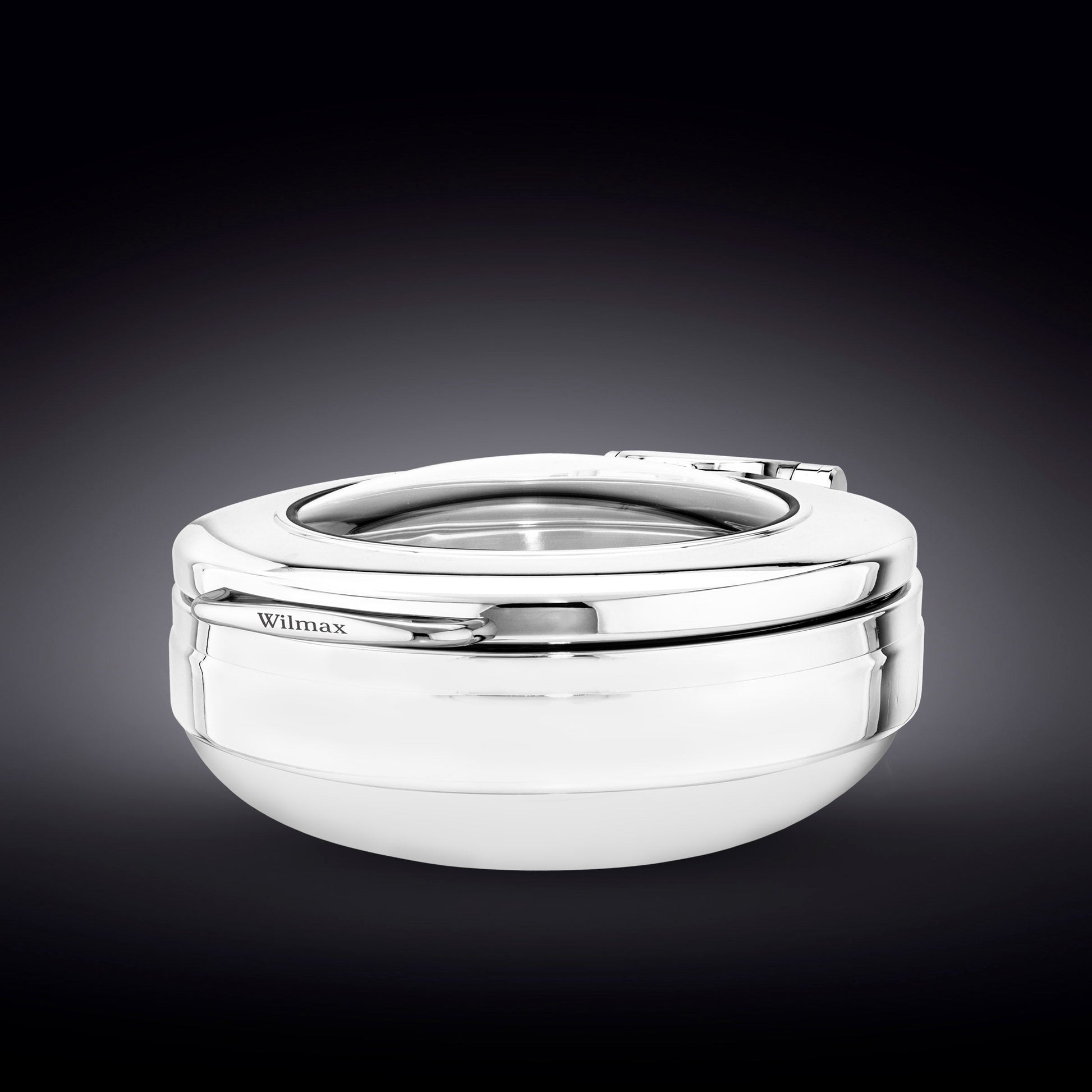 GLASS LID ROUND CHAFER 20" inch X 17.25" inch X 8" inch | 51 X 44 X 20 CM 200 FL OZ | 6 L-0