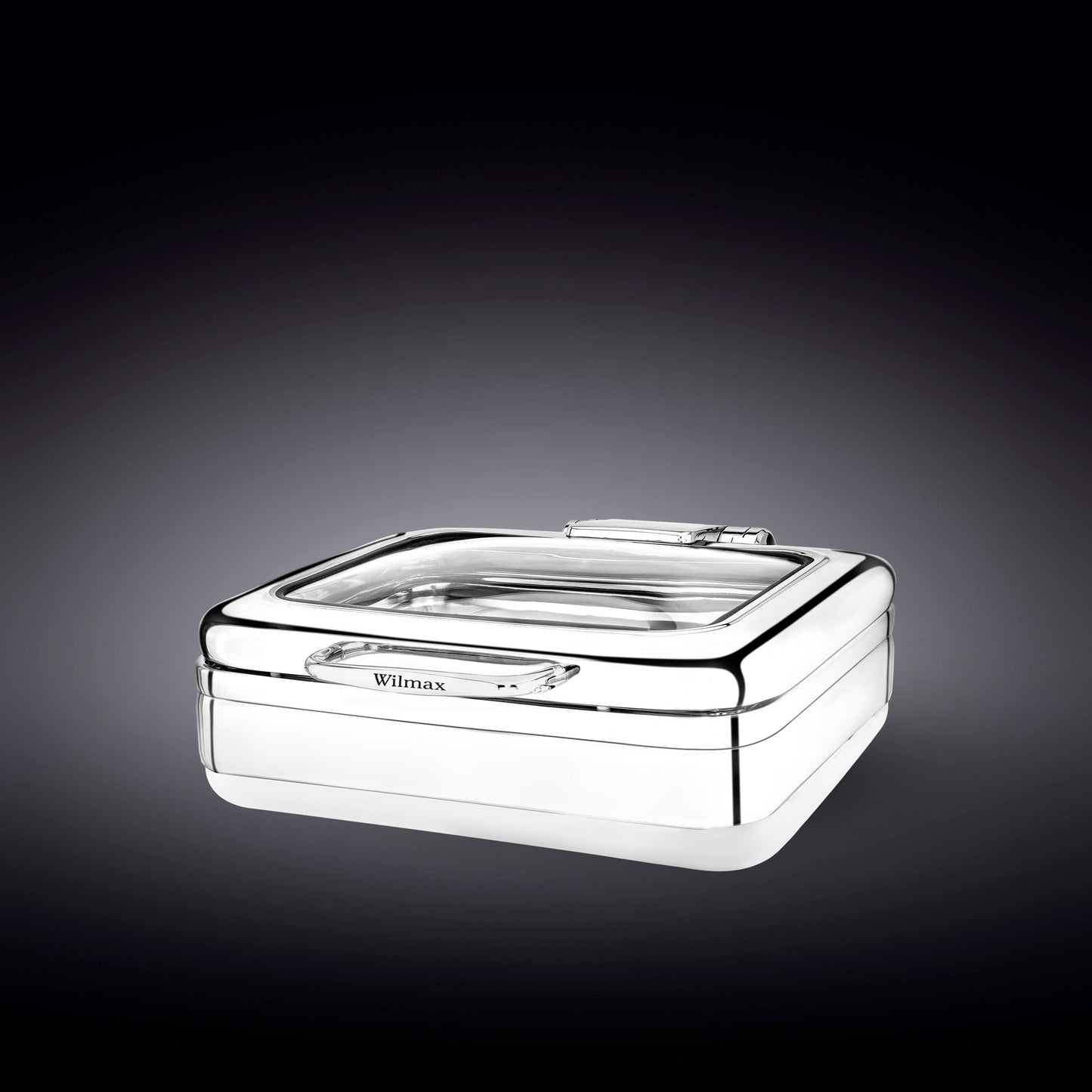 GLASS LID SQUARE CHAFER 18" inch X 16" inch X 6.25" inch | 46 X 41 X 16 CM-0