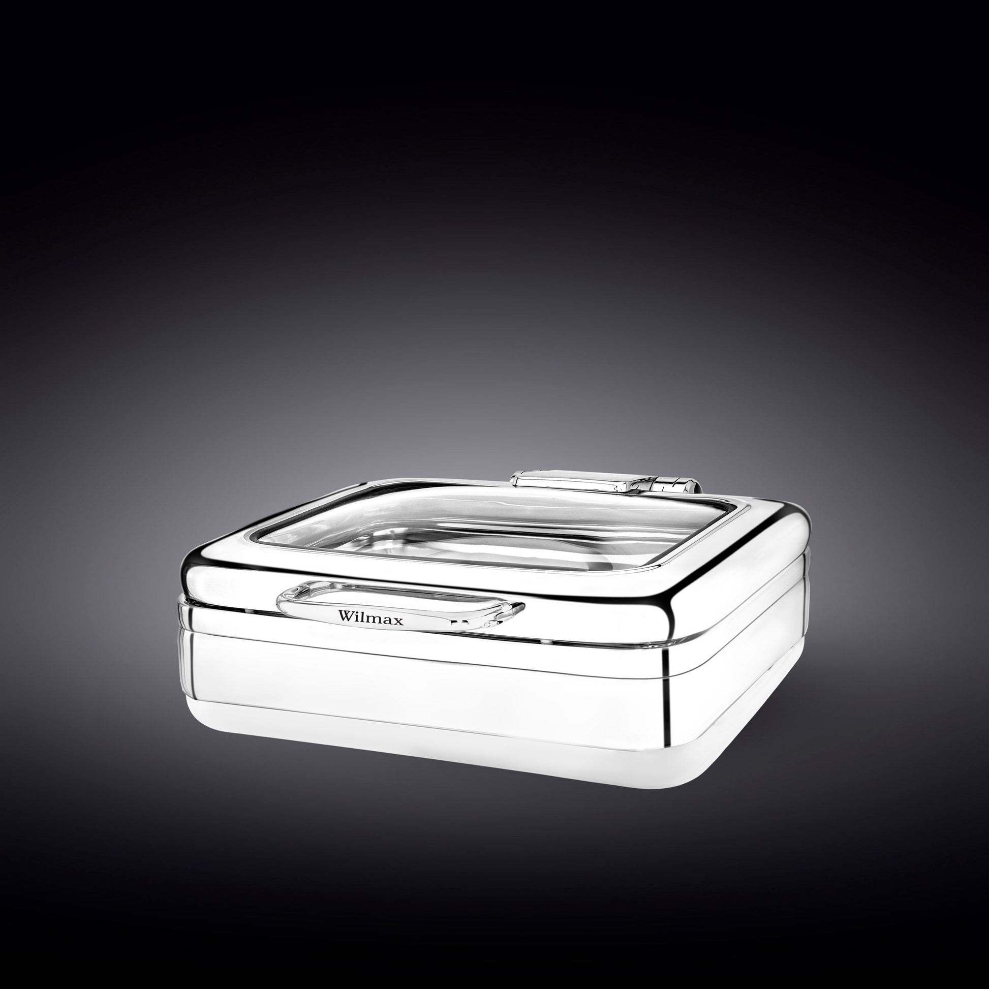 GLASS LID SQUARE CHAFER 18" inch X 16" inch X 6.25" inch | 46 X 41 X 16 CM-0