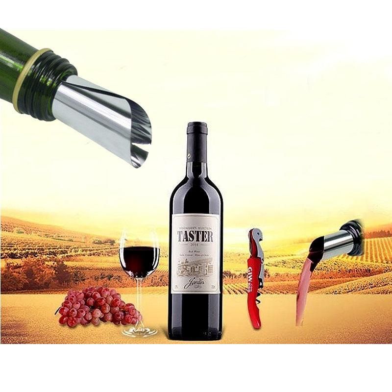 Aluminum Foil Wine Pouring Piece Round Wine Drainage Piece PET Environmental Protection Material Wine Pourer