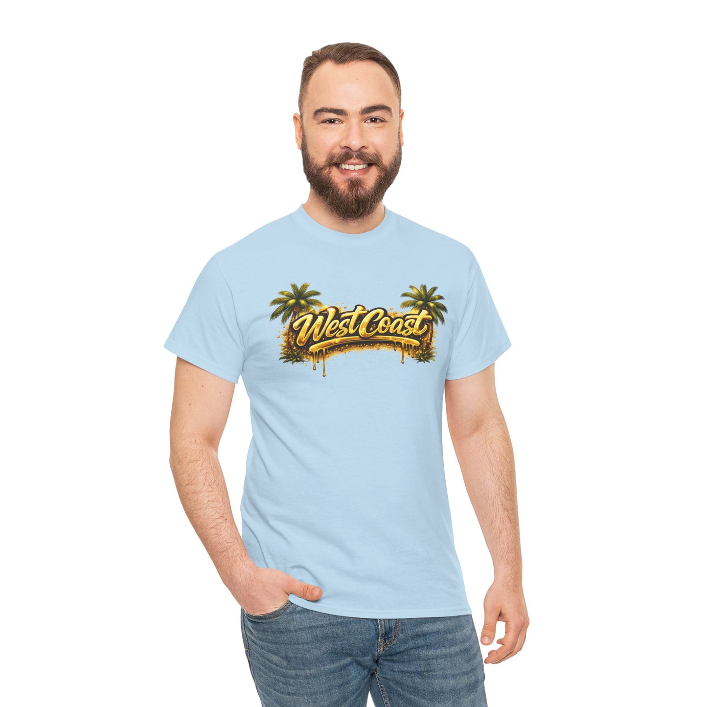 West Coast Palm Tree T-Shirt — Retro Surf Vibe Tee