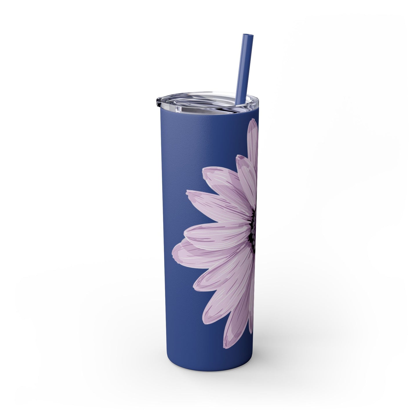 Floral Skinny Tumbler, 20oz - Stylish Drinkware for Home, Office, Gifts, Party Favors, Spring Decor