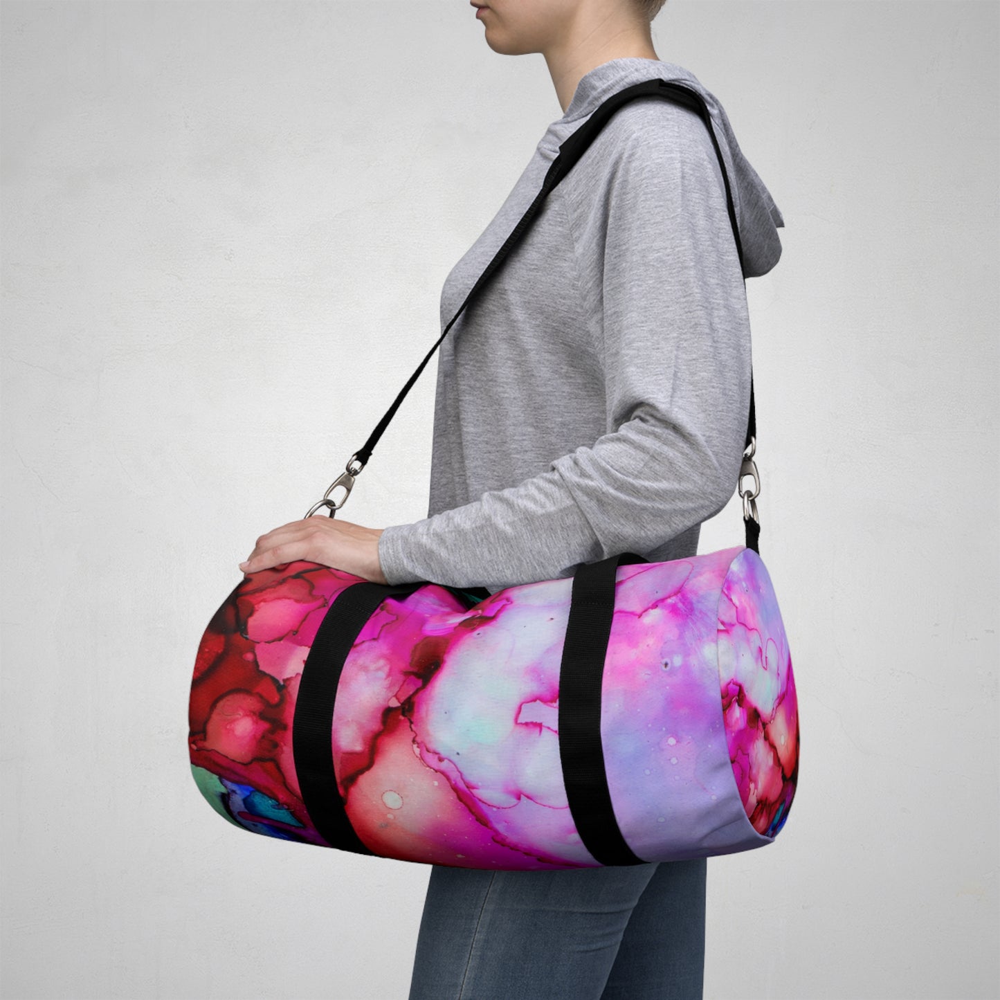Vibrant Abstract Duffel Bag | Travel Bag, Gym Tote, Weekend Getaway, Colorful Bag, Unique Gift