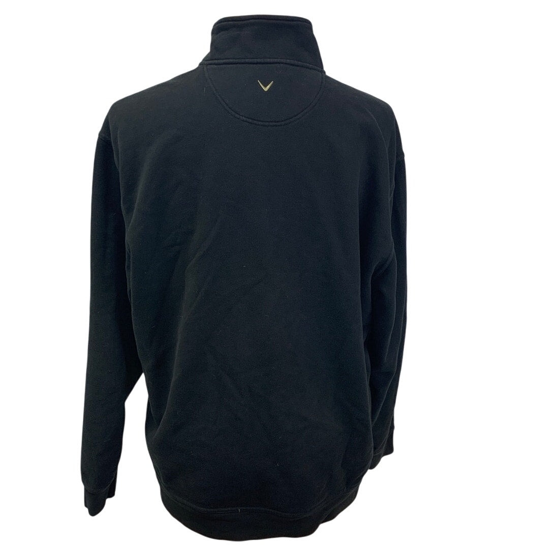 Callaway Golf Mens XXL 1/4 Zip Long Sleeve PolyCotton Pullover Sweatshirt Shirt