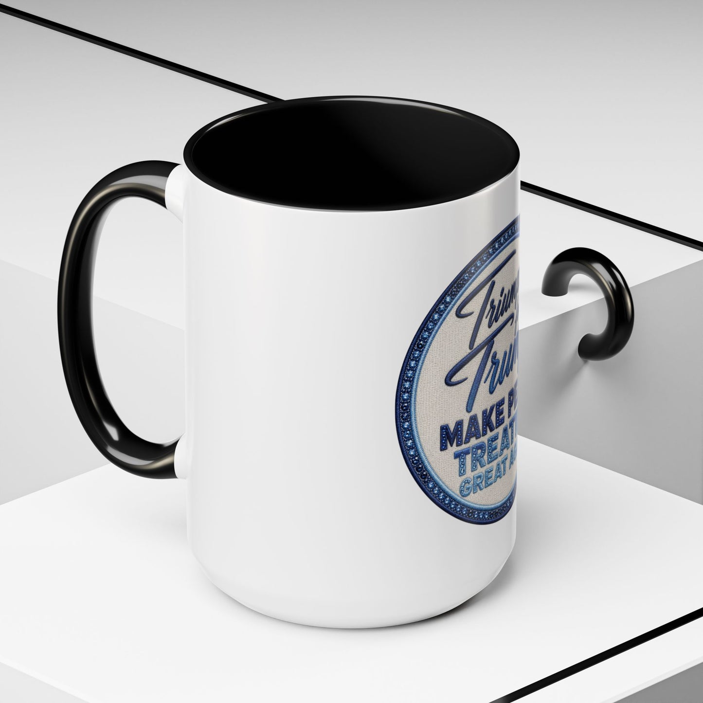 Make Peace Treaties Mug — "Triumph for Trump" Political Coffee Cup (11/15oz)