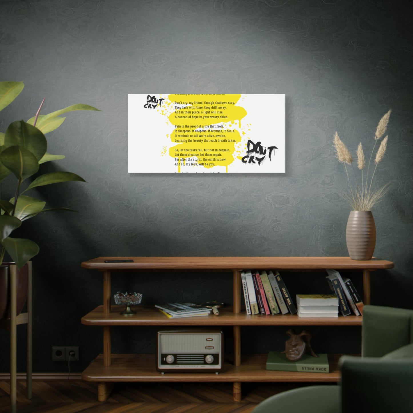 Inspirational Canvas Wall Art, Motivational Decor, Positive Quote, Home Office Wall Hanging, Unique Gift Idea, Modern Art Print