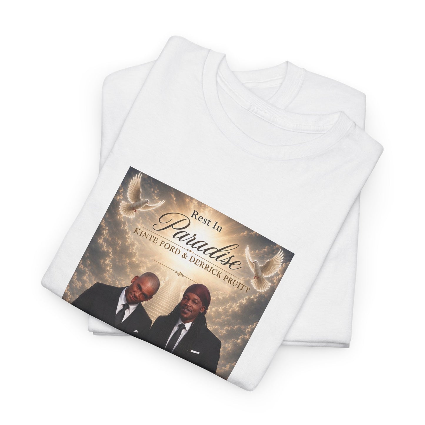 Memorial Tribute Tee — "Rest in Paradise" Funeral Remembrance Shirt