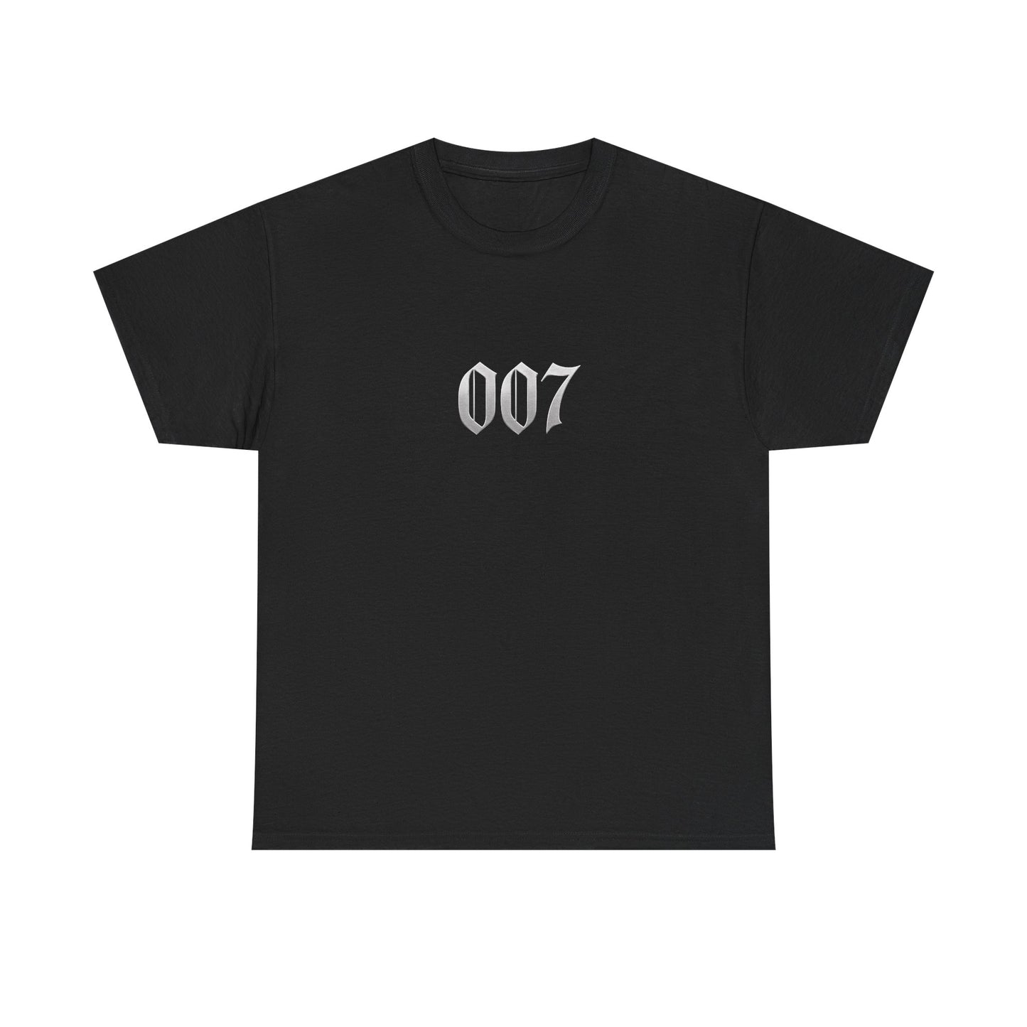 007 Graphic Tee — Subtle Spy Number Chest Print