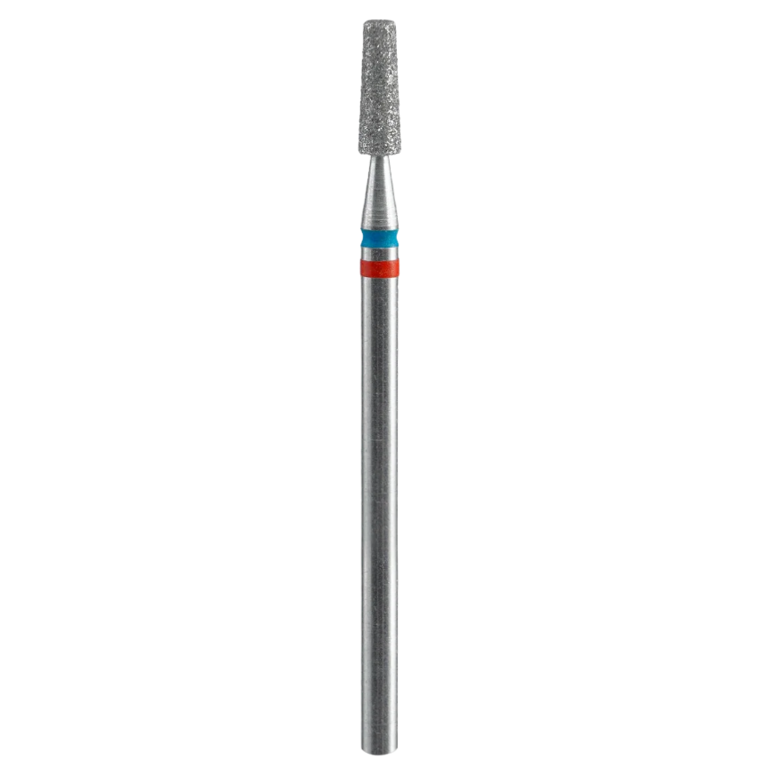 STALEKS - Diamond nail drill bit DUO "Frustum" red-blue, 2,5/8mm (FA70RB025/8)-0