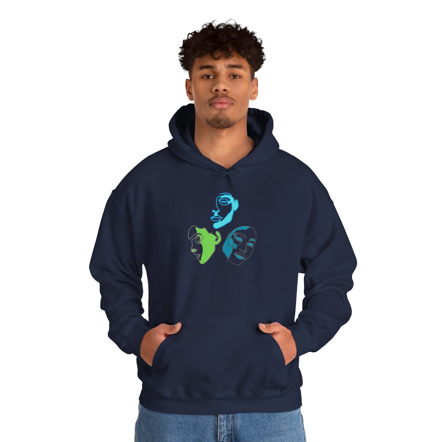 Whimsical Character Hoodie, Cozy Unisex Sweatshirt, Fun Gift for Friends, Casual Wear, Unique Art Design