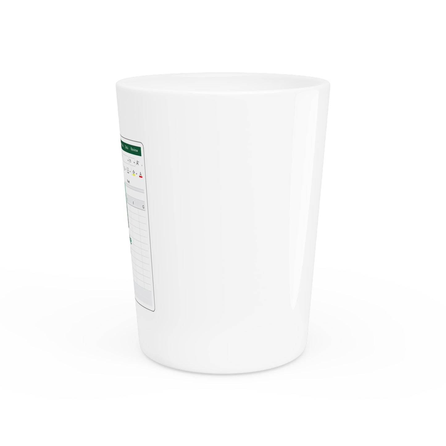 Excel Shot Glass - Perfect Gift for Spreadsheet Lovers, Office Party Supplies, Funny Drinkware, Geeky Barware, Data Enthusiasts
