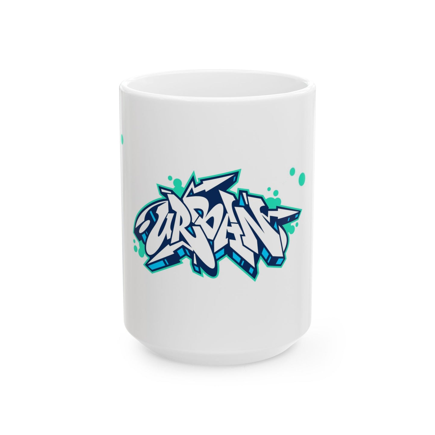 Urban Graffiti Ceramic Mug - Unique Coffee Cup, Gift for Street Art Lovers, Hip Hop Decor, Custom Drinkware, Modern Home Accessory