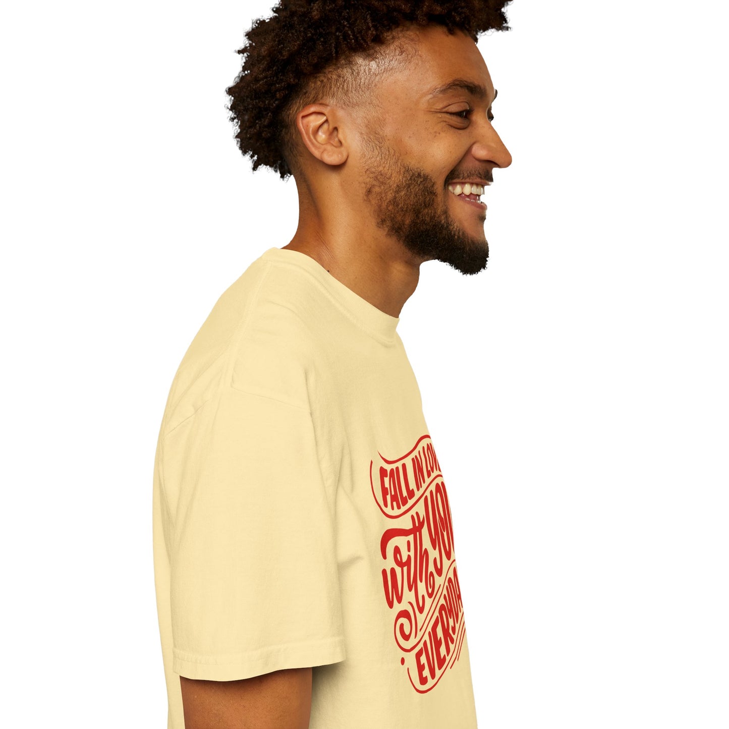 Fall in Love with YOU Quote T-shirt for Couples, Valentine's Day, Gifts for Him/Her, Casual Everyday Wear, Comfortable Unisex Tee