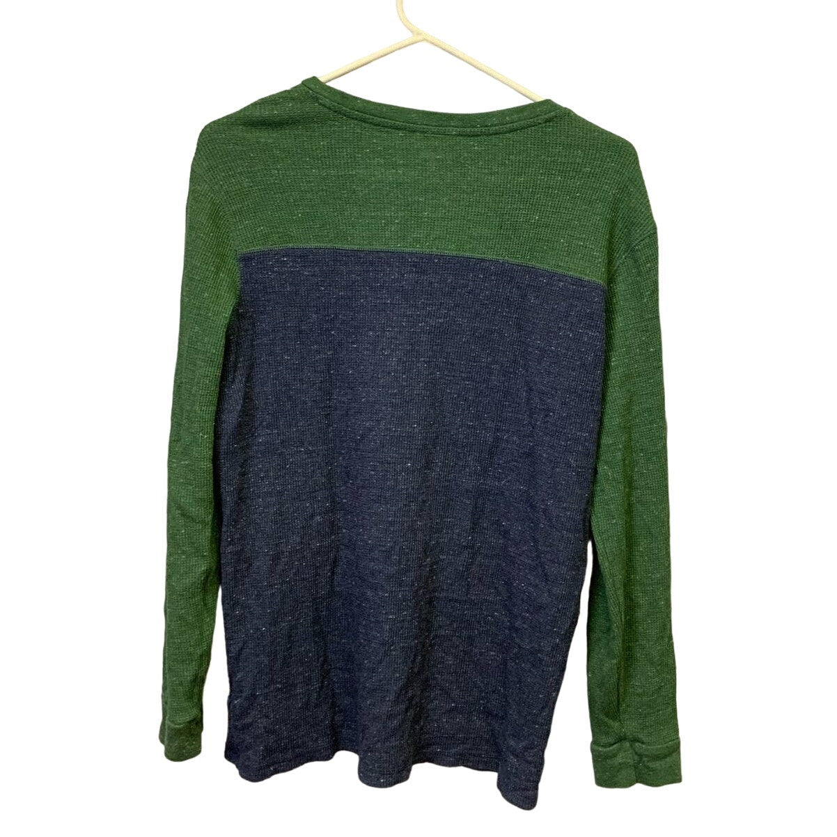 Old Navy Boys Husky XXL Long Sleeve Waffled Cotton Blend Crew Neck Shirt