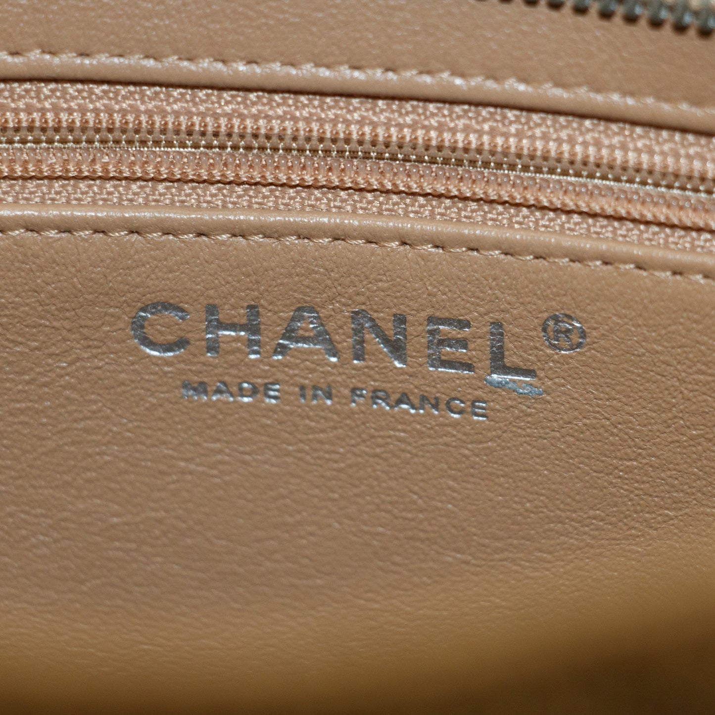 Chanel CC Caviar Quilted Leather Brown Medallion Tote #5755