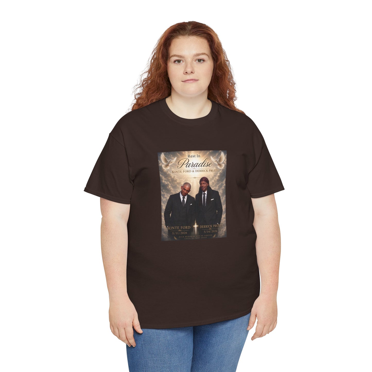 Memorial Tribute Tee — "Rest in Paradise" Funeral Remembrance Shirt