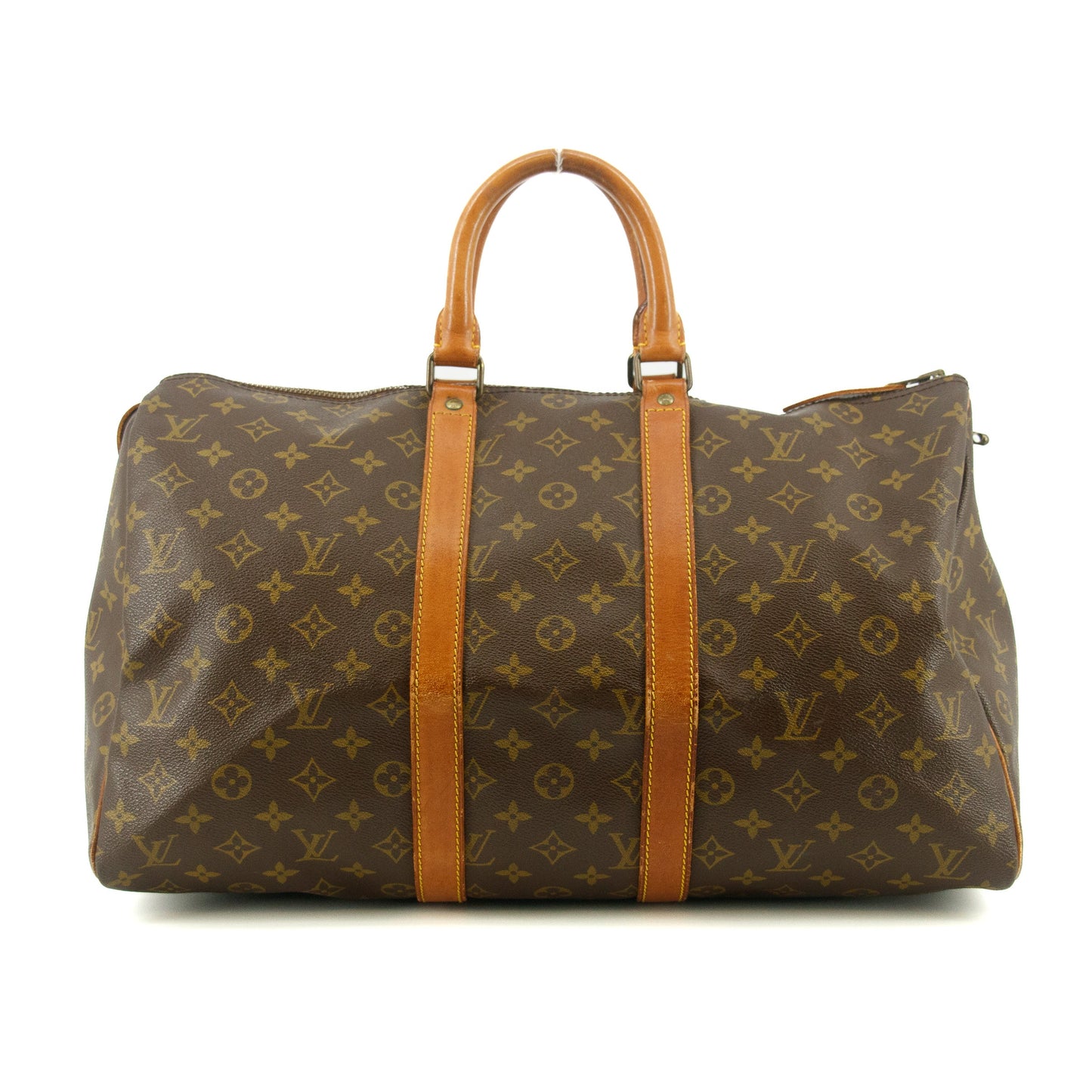 Louis Vuittton Monogram Canvas Brown Keepall 45 Boston Bag #5789