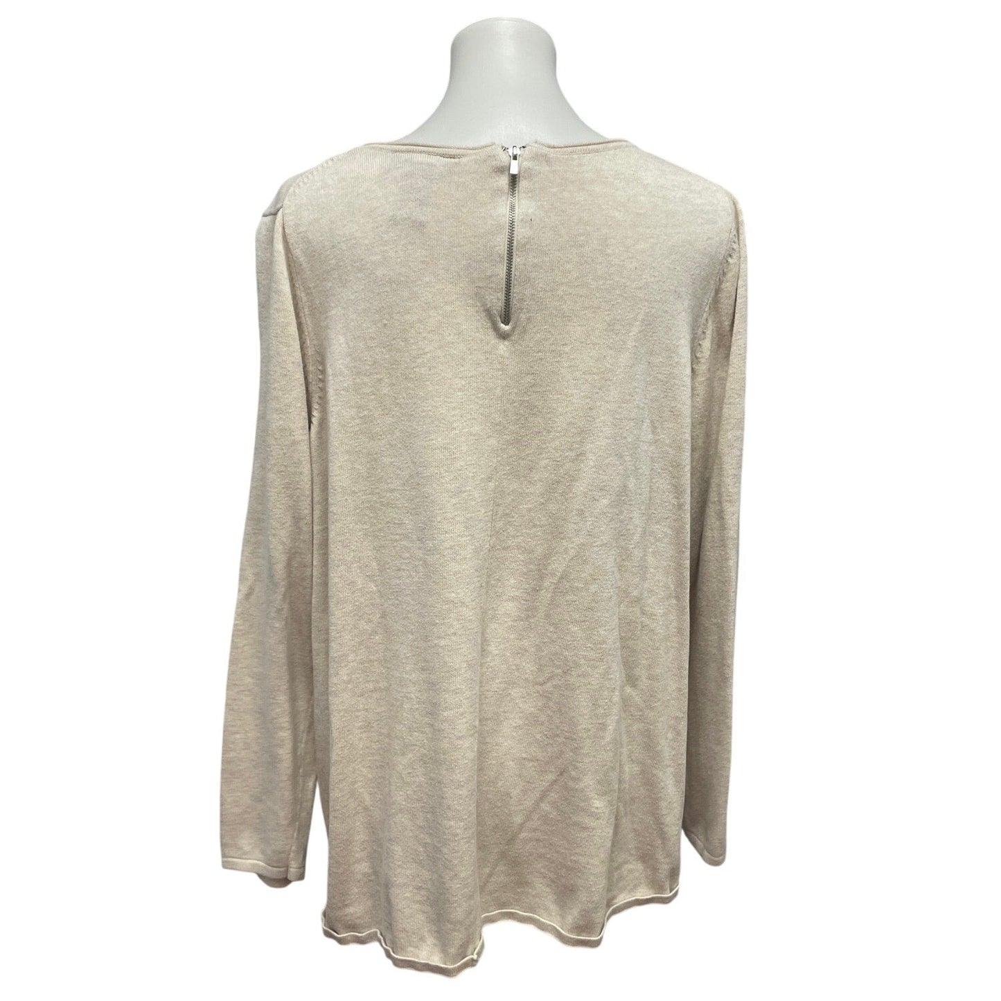 Lane Bryant Womens 18/20 Cotton Rayon Blend Long Sleeve V-Neck Pullover Sweater