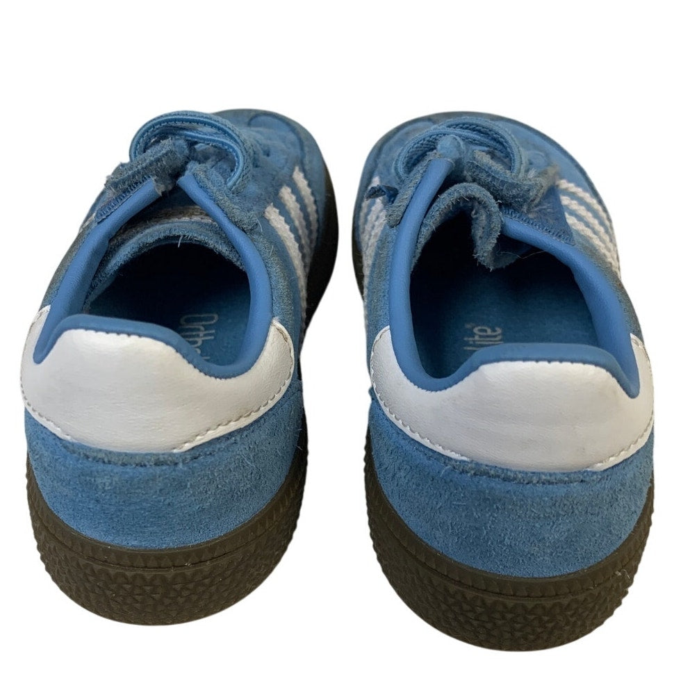 2 Pairs Adidas Boys Size 10 Blue Tan Pharrell Williams Ortholite Sneaker Shoes
