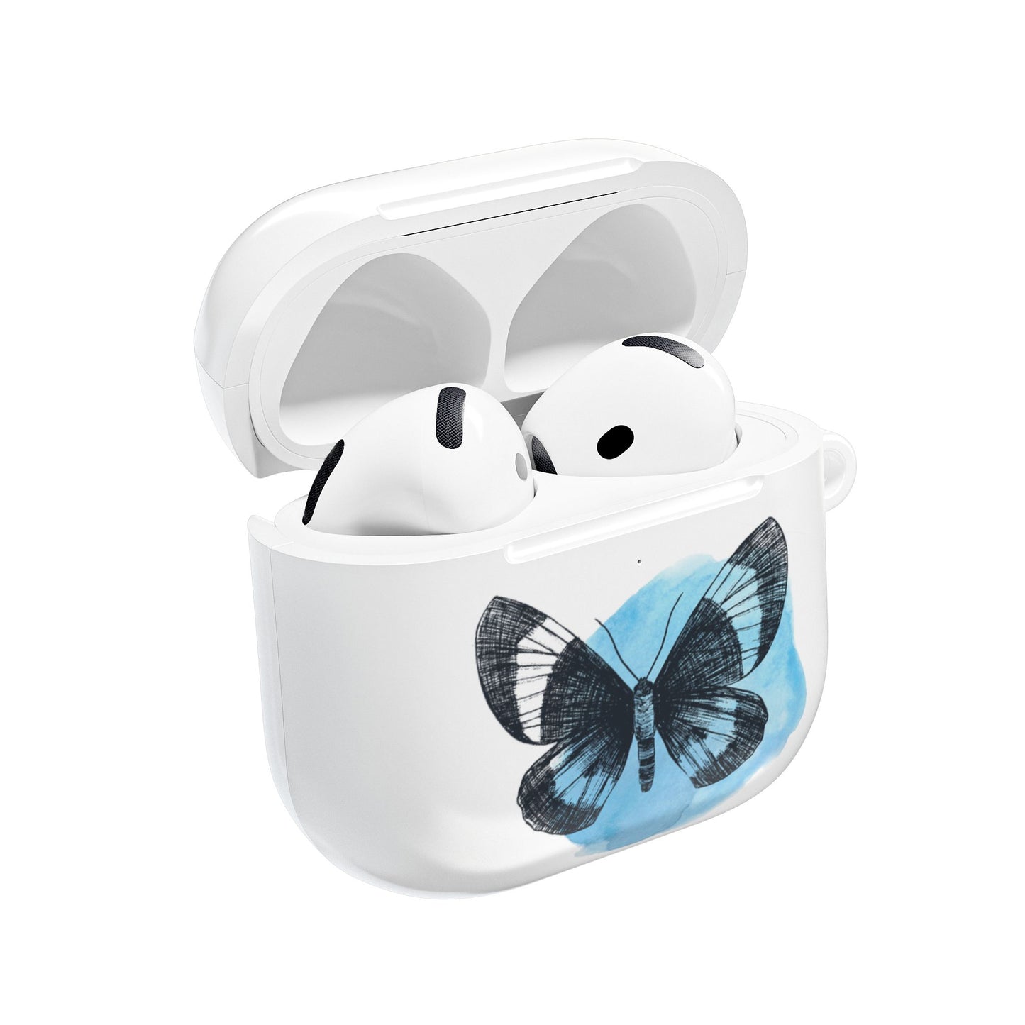 Artistic AirPod Cases with Butterfly Design, Motivational Gift for Music Lovers, Personalized Accessories, Unique Custodial Cases, [...]