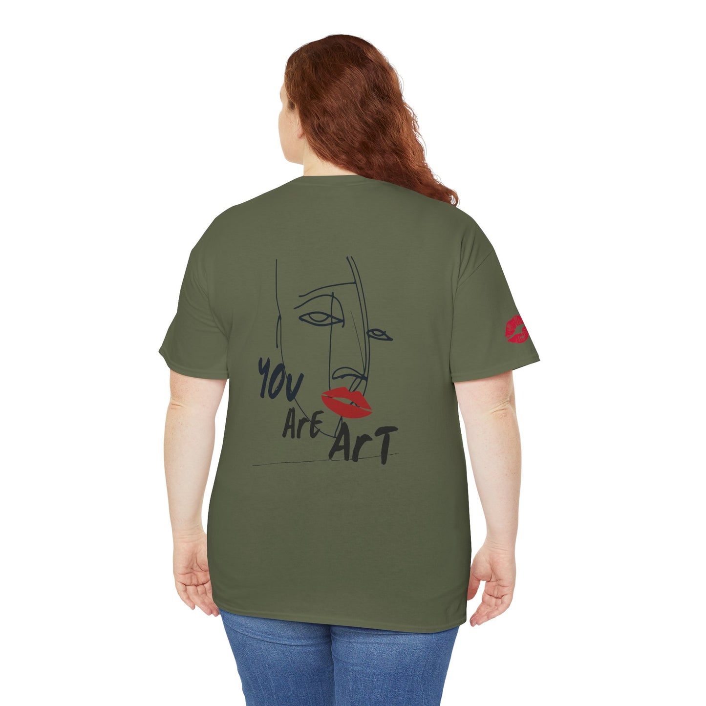 YOU ARE ART - SINGLE, TAKEN... Artistic Unisex Cotton Tee with Heartfelt Prints, Casual Wear, Gift for Artists, Streetwear, Inspirational Fashion