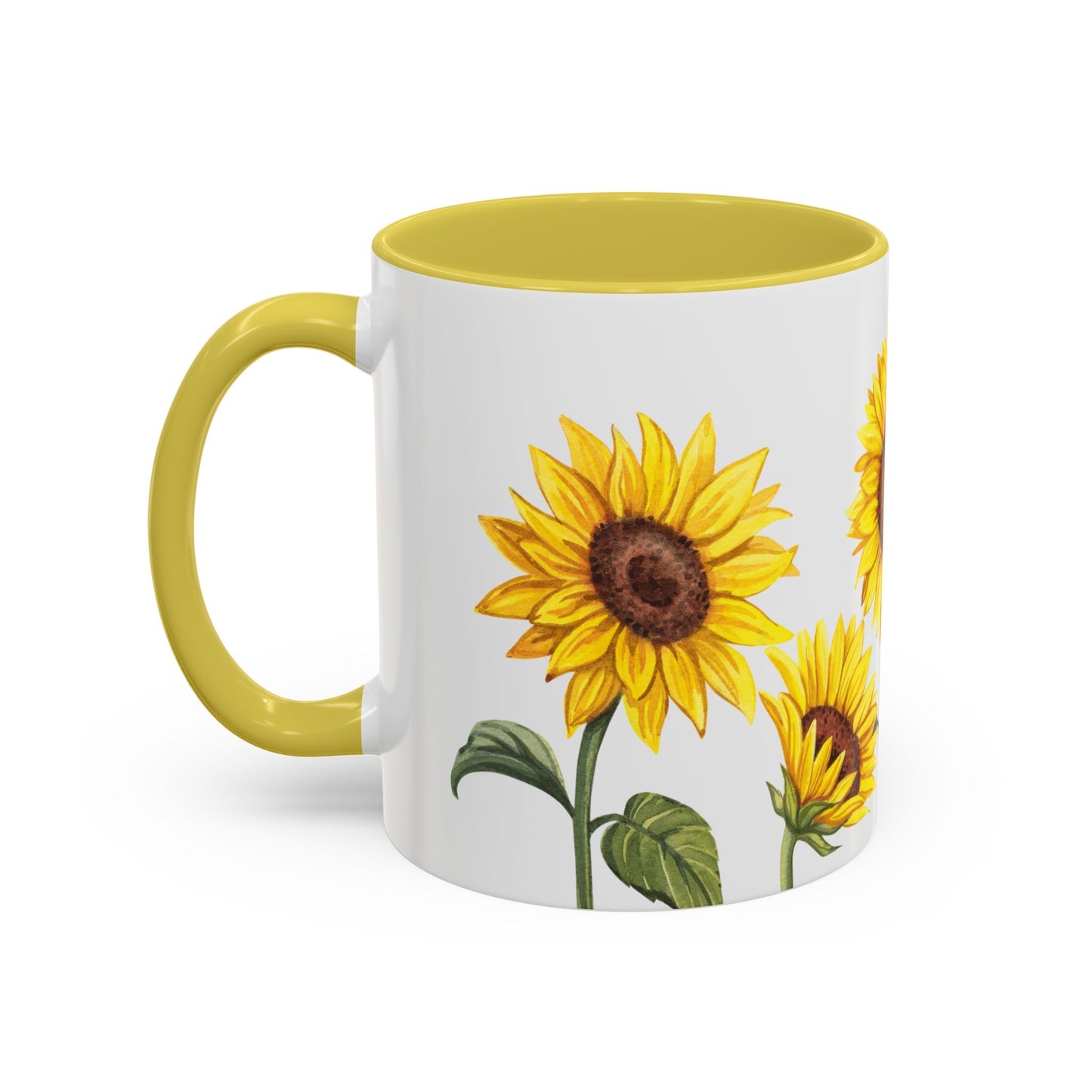 Sunflower Butterfly Mug - Cheerful Coffee Cup, Flower Mug, Gift for Garden Lovers, Spring Decor, Nature Inspired Kitchenware