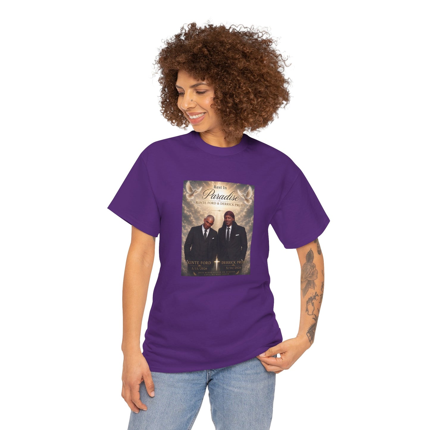 Memorial Tribute Tee — "Rest in Paradise" Funeral Remembrance Shirt
