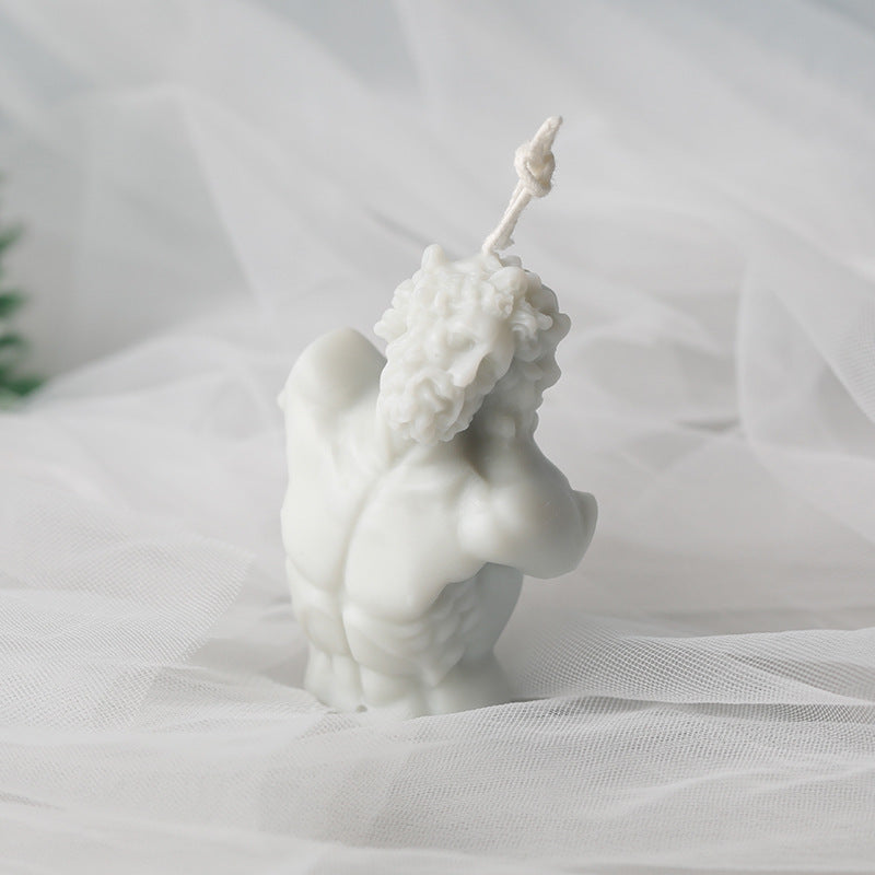 Laocoon bust candle mold