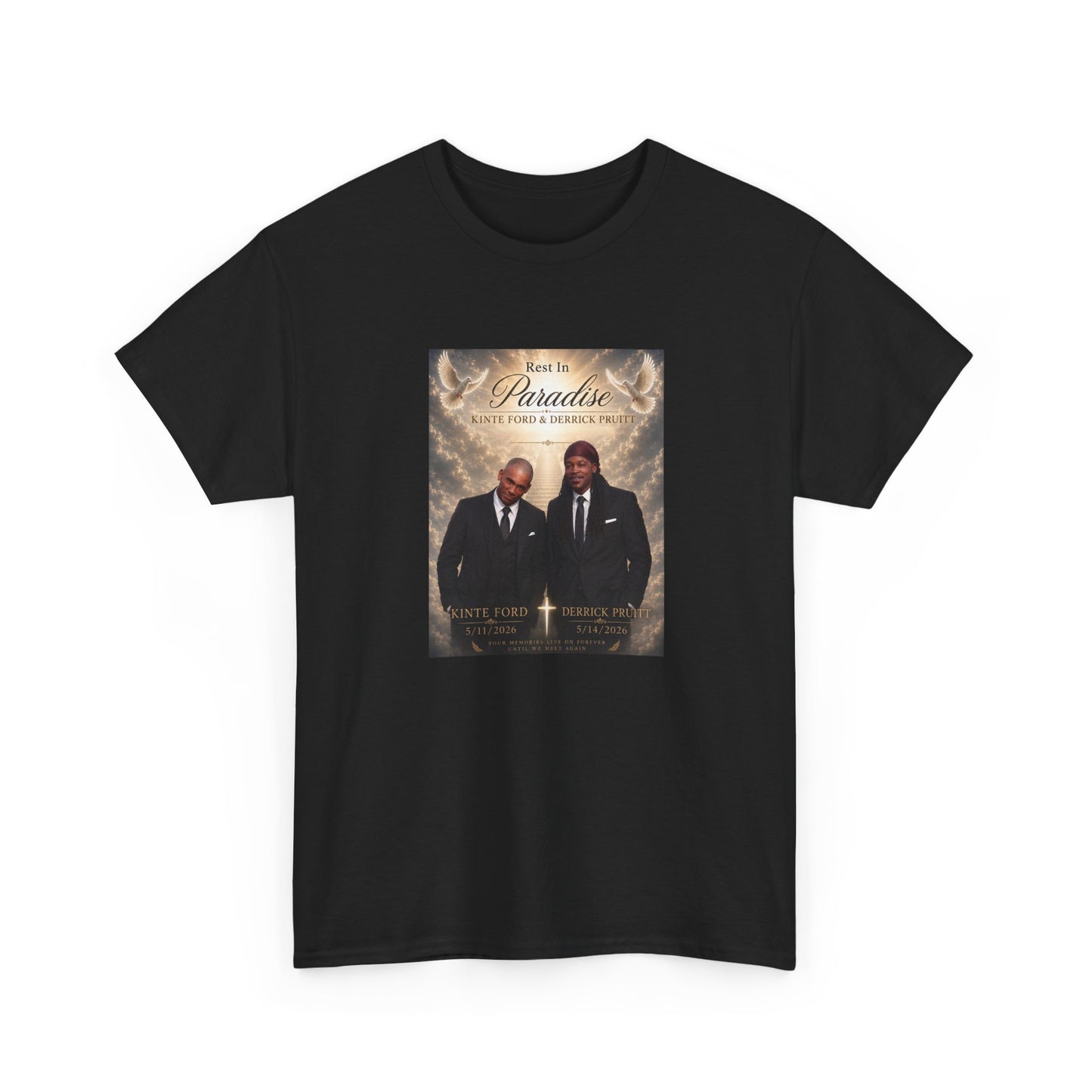 Memorial Tribute Tee — "Rest in Paradise" Funeral Remembrance Shirt
