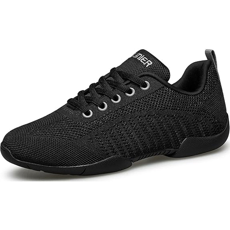 New Baxinier Girls Size 5 Black Lace Up Cheerleading Breathable Athletic Shoes