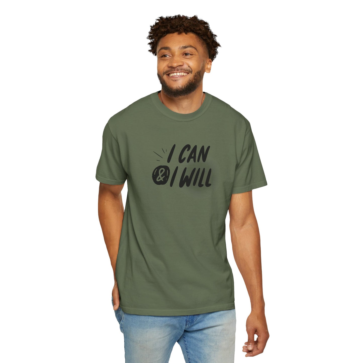 Motivational T-Shirt - Unisex Garment-Dyed Tee, Inspiring Quote, Gift for Friends, Workout Gear, Positive Affirmation Apparel