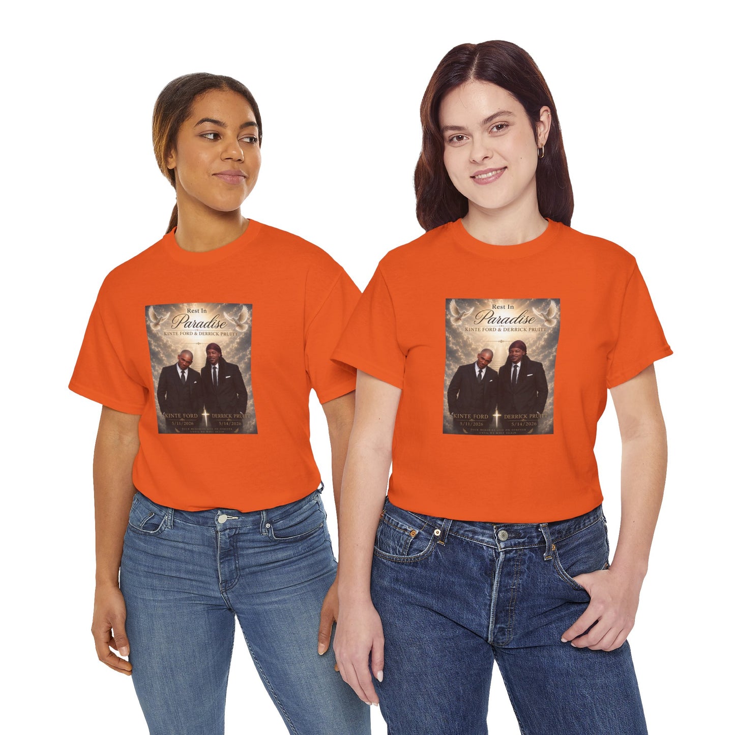 Memorial Tribute Tee — "Rest in Paradise" Funeral Remembrance Shirt