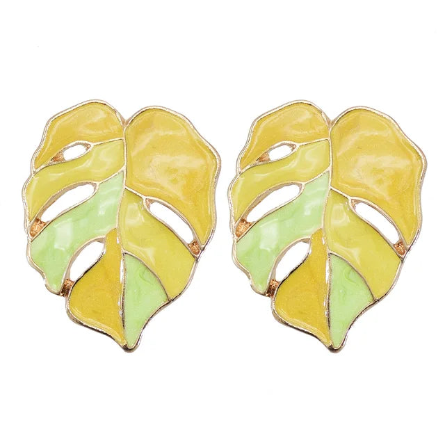 Small Bohemian Leaf Earrings for Women Fashion Cute Girl Earrings  Accessories Jewelry Gift