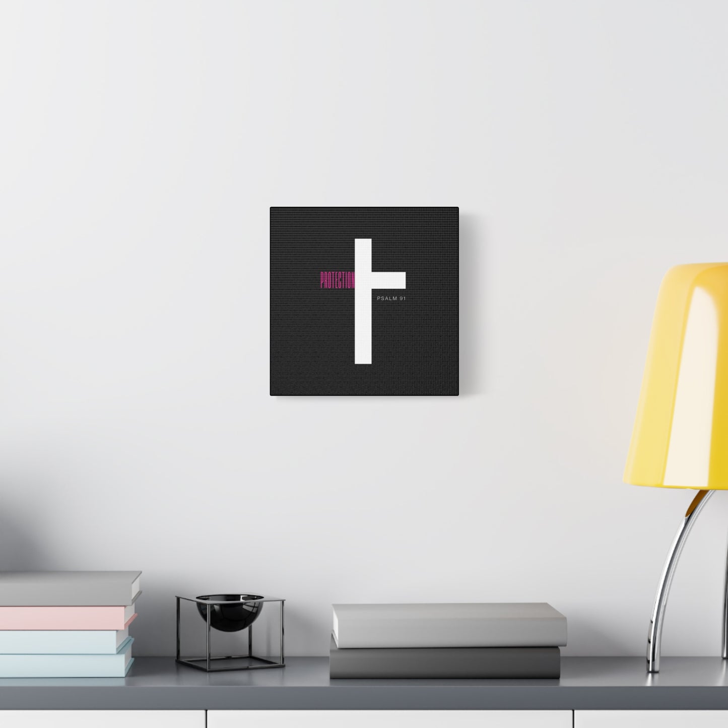 Faith-Inspired Canvas Print - Psalm 91, Home Decor, Wall Art, Christian Gift, Inspirational Decoration