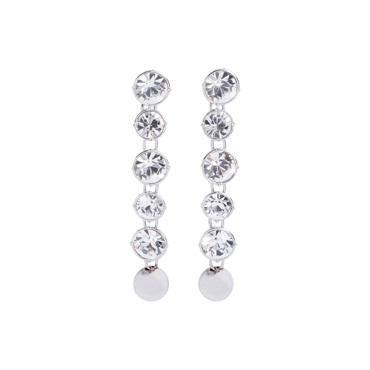 Jean Paul Gaultier Long Diamond Earrings Women