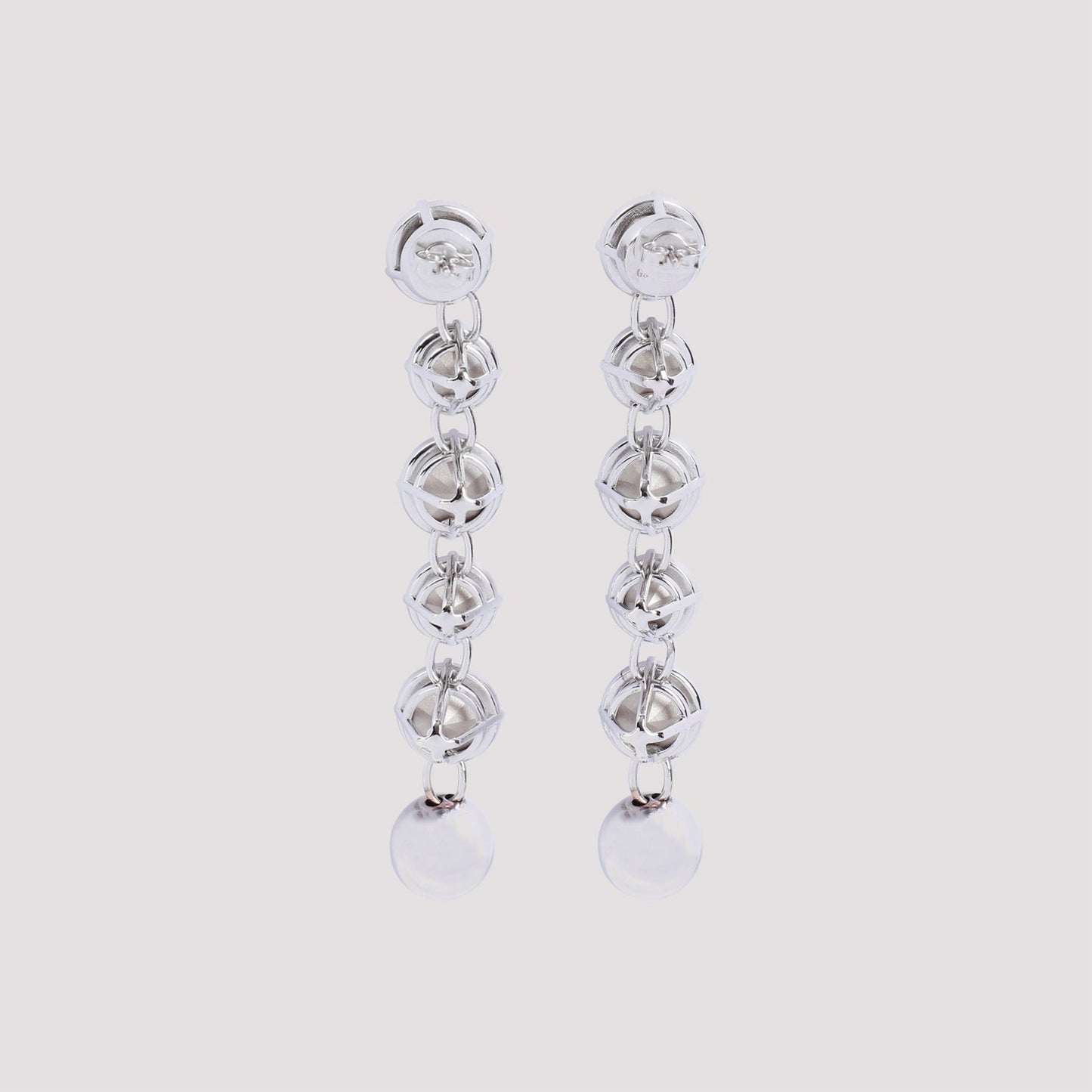 Jean Paul Gaultier Long Diamond Earrings Women