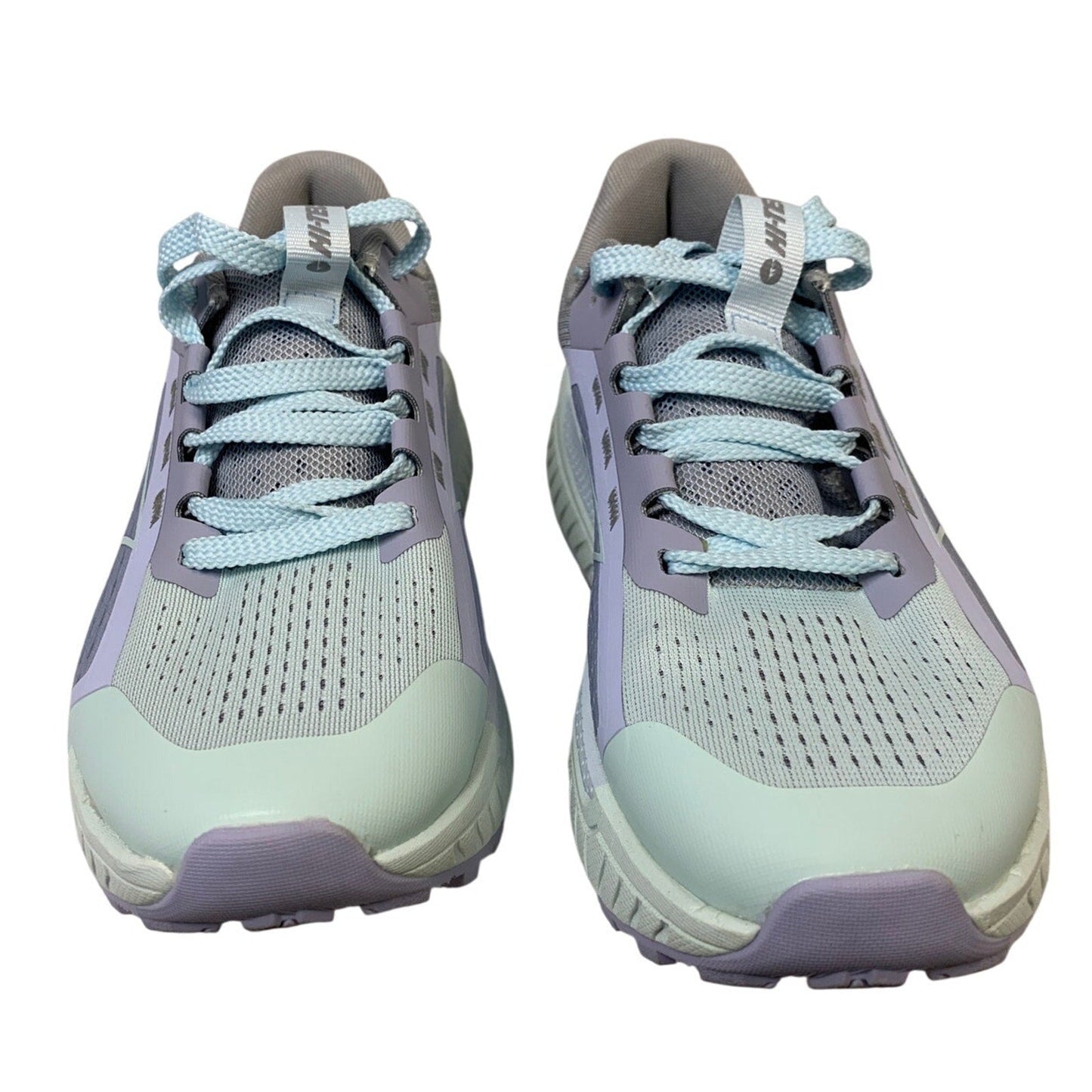 Hi-Tec Women Size 7.5 Purple Gray Mesh Lace Up Cushion Athletic Tennis Shoes